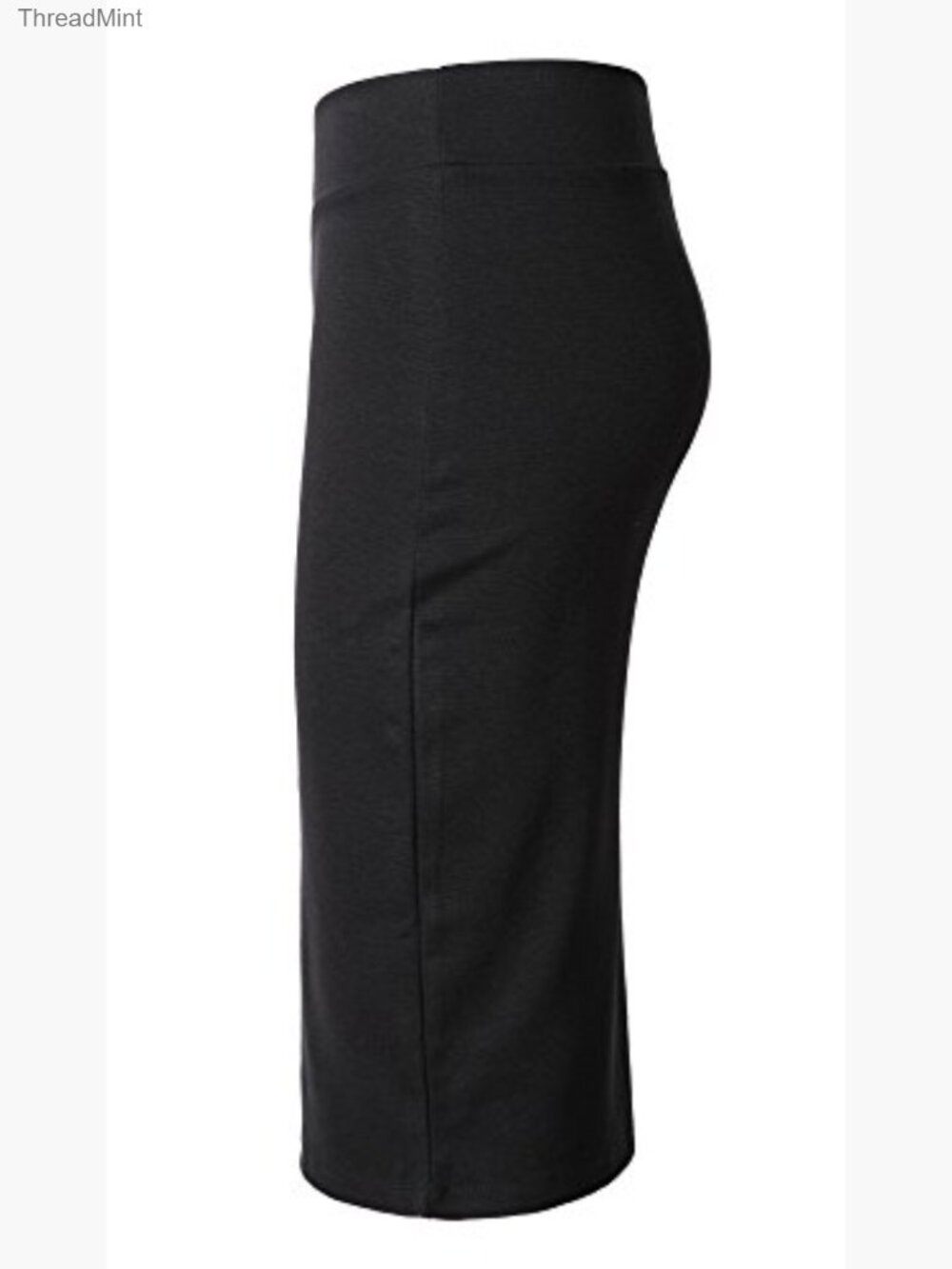 Stretch Bodycon Midi Pencil Skirt High Rise Pull On - Picture 4 of 7